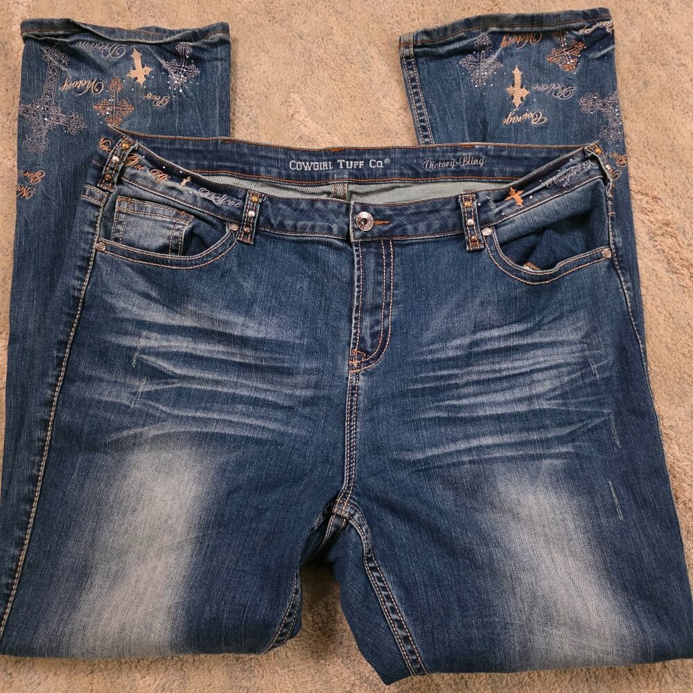 Cowgirl Tuff Jeans Victory Bling